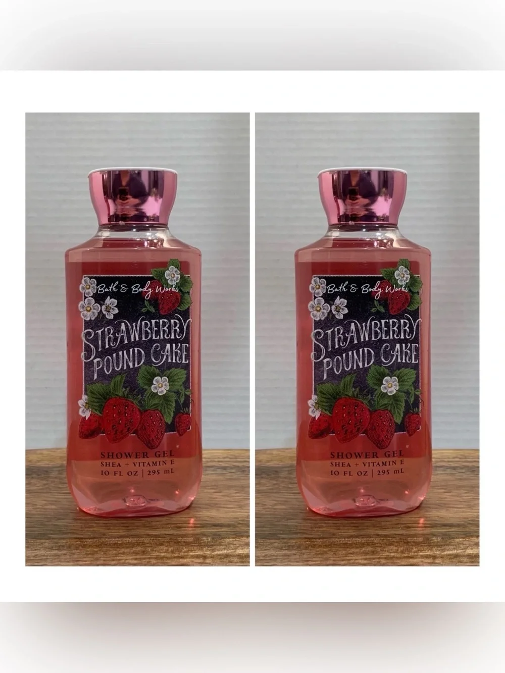 Bath & Body Works Strawberry Pound Cake Shower Gel - Pink